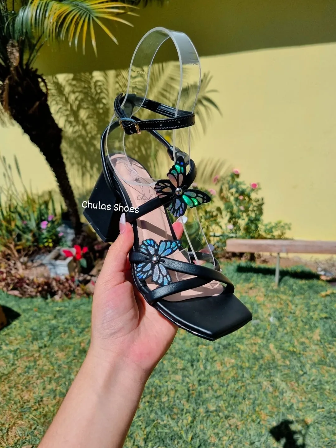 Butterfly Heels Negro