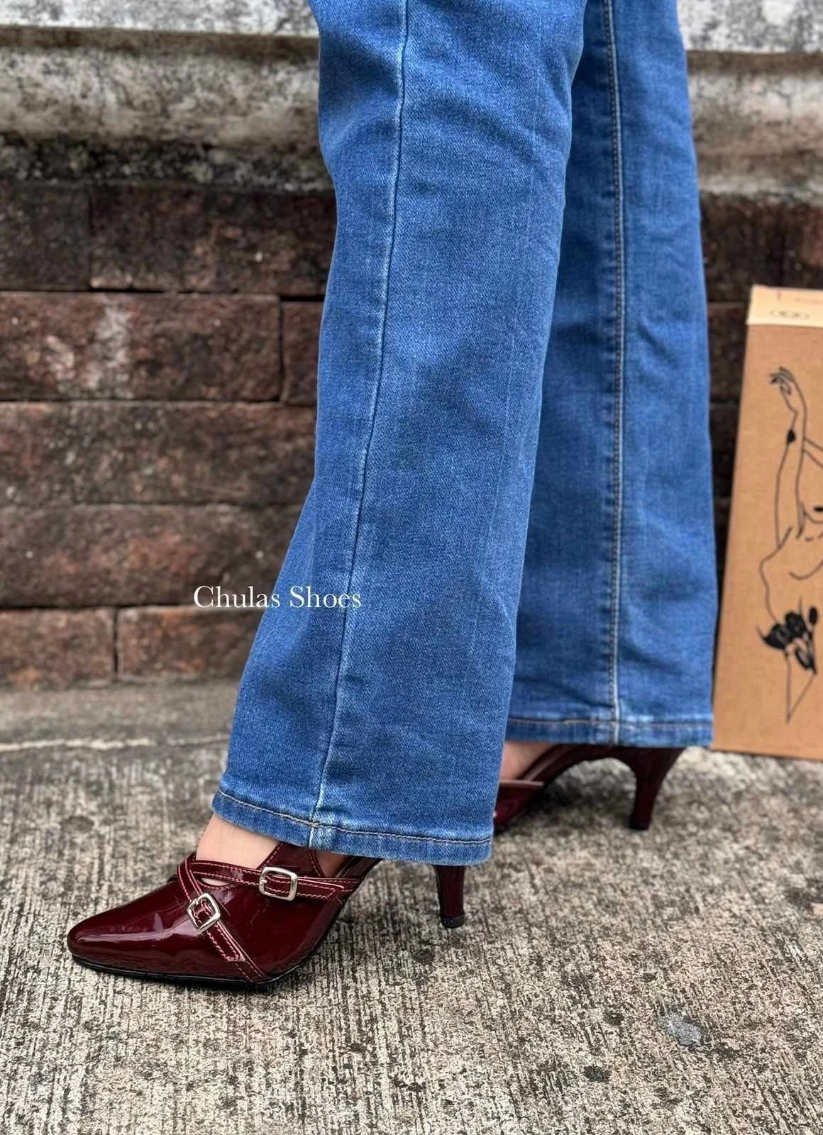 Kitten Heels Chulas Shoes