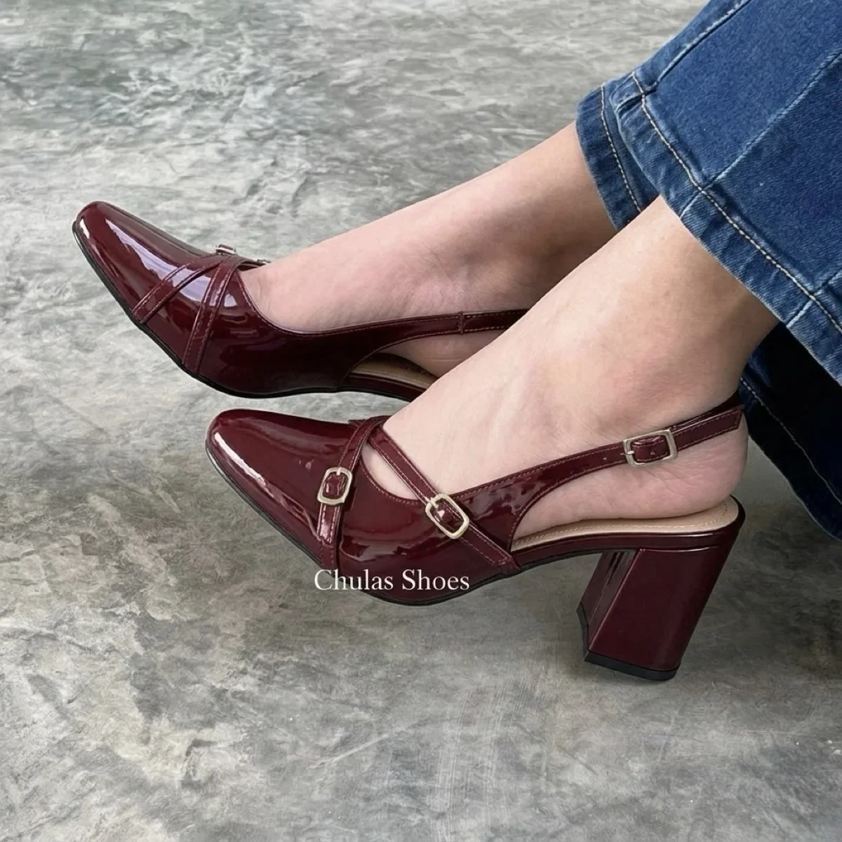 KITTEN HEELS CUADRADO