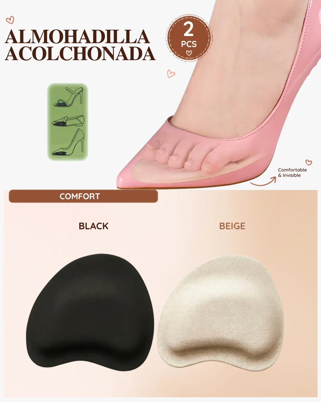 Almohadillas Acolchonadas para Tacones